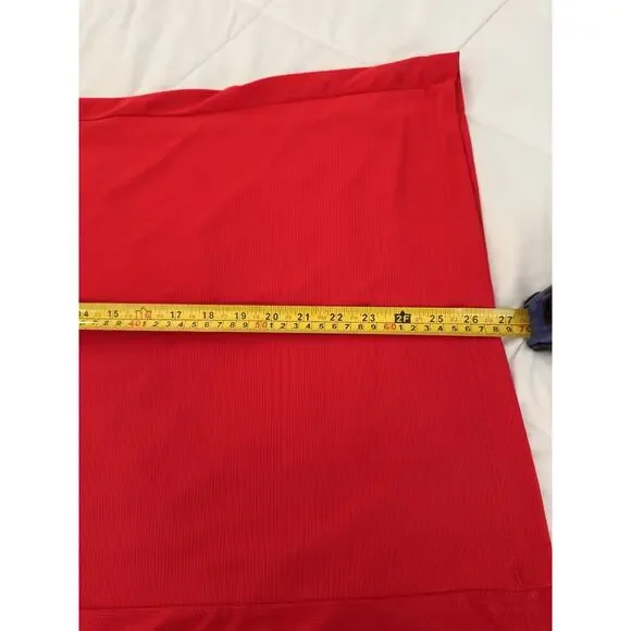 Wilson Polo Shirt Mens Medium Red Navy Team Jersey Golf Tennis Collared 3 Button - Picture 6 of 9